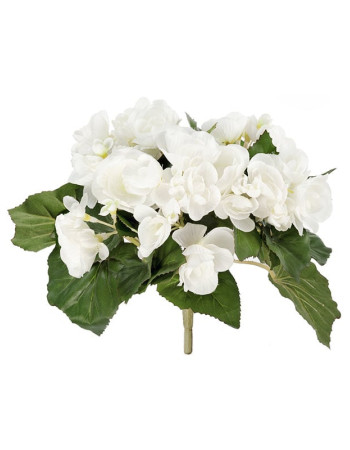 Бегония (куст) белая искусственная Бегония (куст) белая искусственная