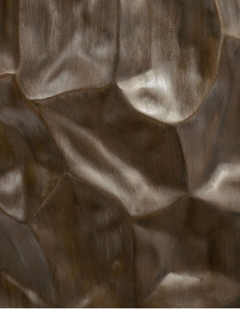 Кашпо TREEZ Effectory Metal Design Сrumple округлая чаша чернёная бронза