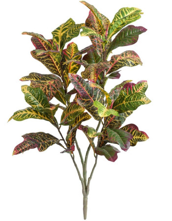 Ветка Кротона зелёно-жёлто-розовая большая искусственная (Sensitive Botanic) Ветка Кротона зелёно-жёлто-розовая большая искусственная (Sensitive Botanic)