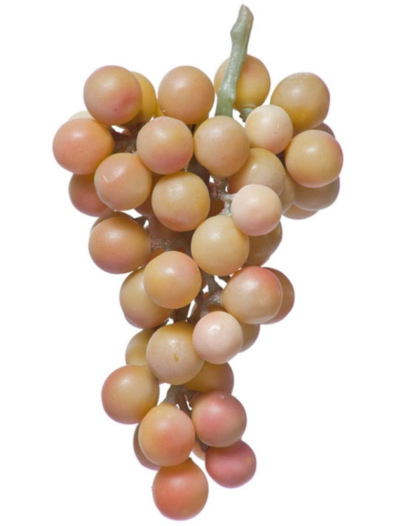 Виноград крупный круглый зелёно-розовый гроздь искусственная