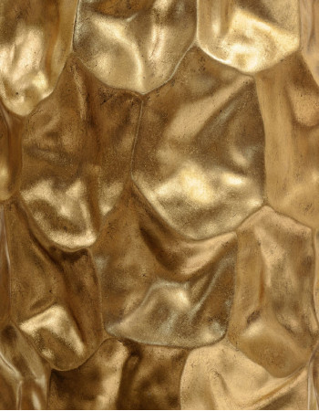 Кашпо TREEZ Effectory Metal Design Сrumple округлая чаша сусальное золото Кашпо TREEZ Effectory Metal Design Сrumple округлая чаша сусальное золото