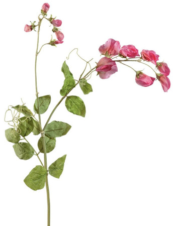Цветной горошек (ветвь) ярко-розовый искусственный