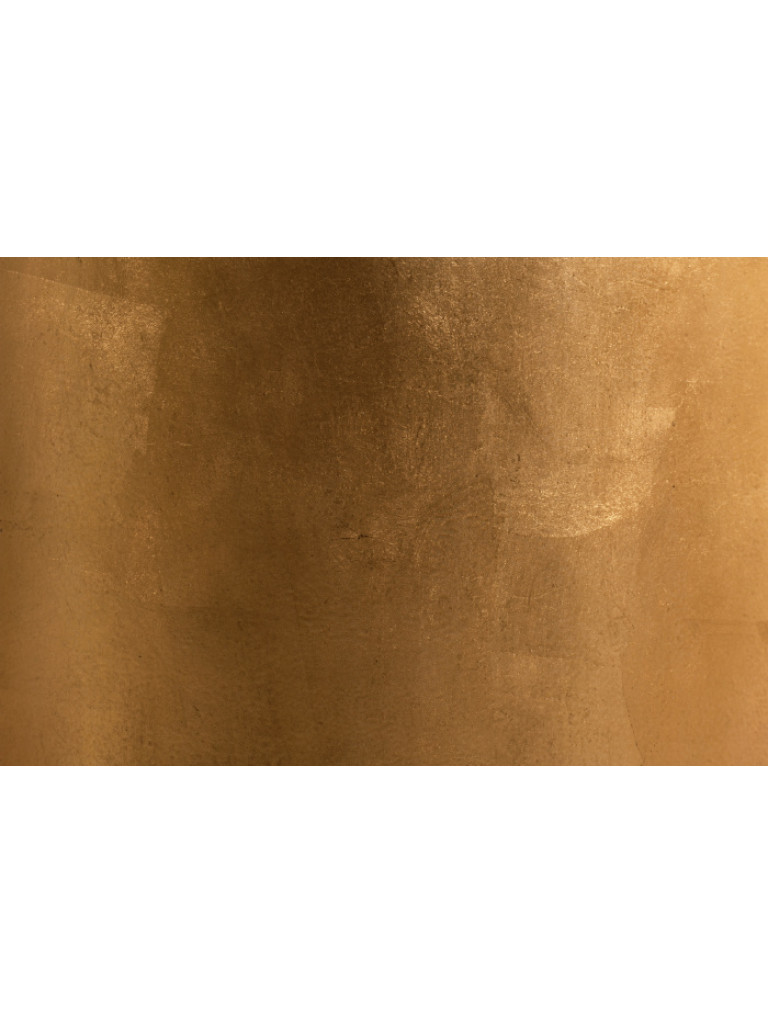 Кашпо TREEZ Effectory Metal низкая конус-чаша сусальное золото