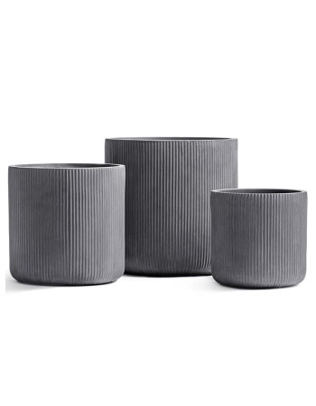 Кашпо TREEZ ERGO Jet цилиндр дымчато-серый бетон Кашпо TREEZ ERGO Jet цилиндр дымчато-серый бетон