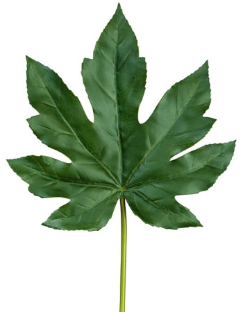 Лист Фатсии (Аралии японской) тёмно-зелёный искусственный Лист Фатсии (Аралии японской) тёмно-зелёный искусственный