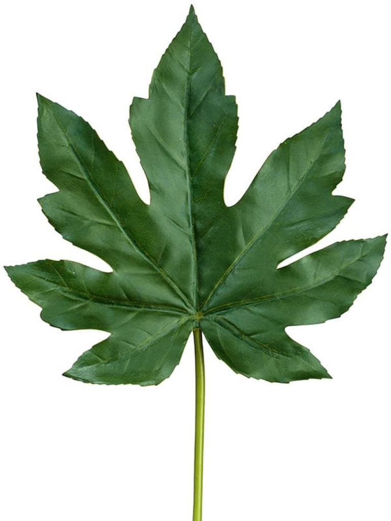 Лист Фатсии (Аралии японской) тёмно-зелёный искусственный