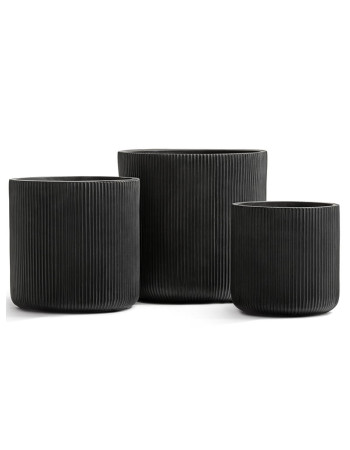 Кашпо TREEZ ERGO Jet цилиндр антрацит Кашпо TREEZ ERGO Jet цилиндр антрацит