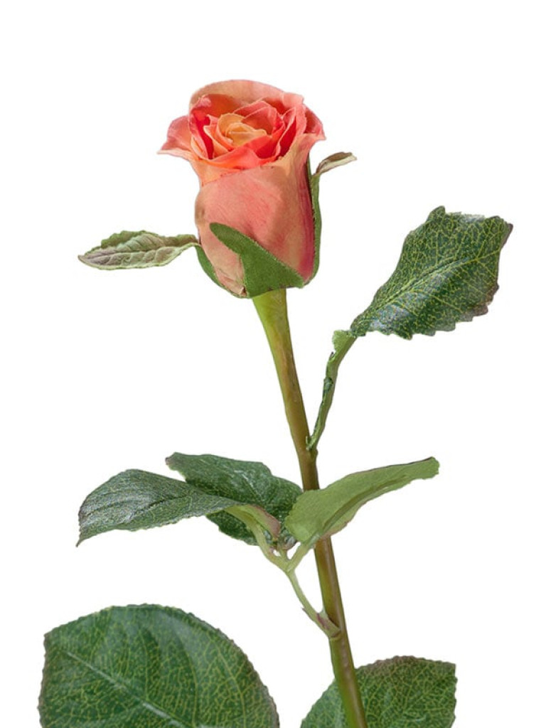Роза Анабель персиково-розовая искусственная