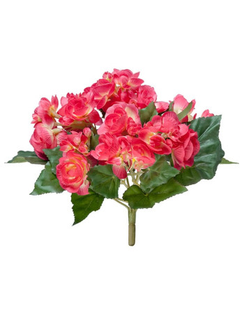 Бегония (куст) бордово-жёлтая искусственная Бегония (куст) бордово-жёлтая искусственная