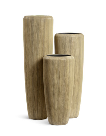 Кашпо TREEZ Effectory Wow Design высокий конус песчаная дюна Кашпо TREEZ Effectory Wow Design высокий конус песчаная дюна