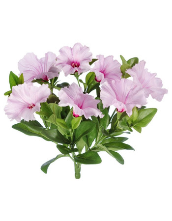 Петуния (куст) с нежно-сиреневыми цветами искусственная