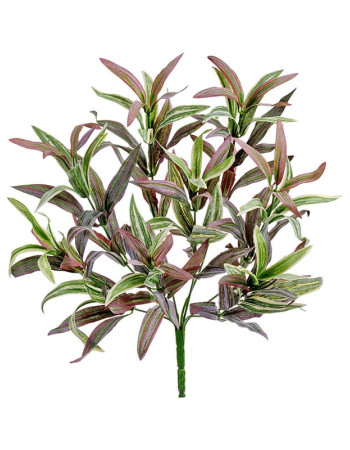 Спайдер-куст Драцена припыленная бело-зелёно-розовая искусственная