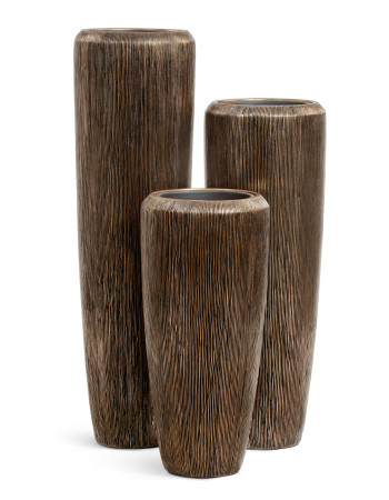 Кашпо TREEZ Effectory Wow Design высокий конус тёмное матовое золото Кашпо TREEZ Effectory Wow Design высокий конус тёмное матовое золото