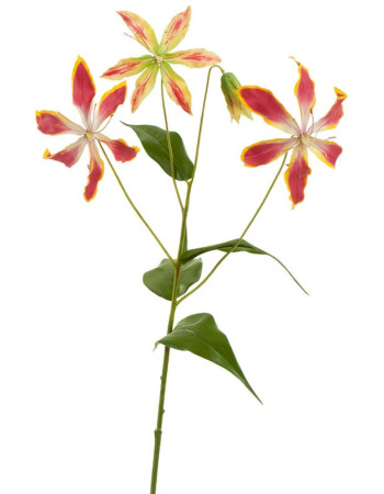 Глориоза тёмно-розовая с жёлтым искусственная