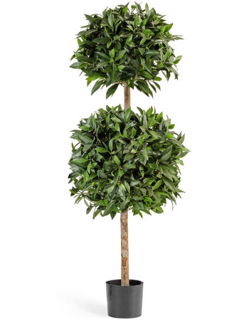 Лавр шар на высоком штамбе двойной искусственный