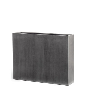 Кашпо TREEZ Effectory Beton высокий дивайдер тёмно-серый бетон