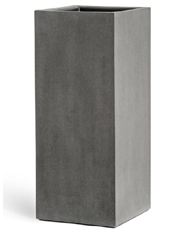 Кашпо TREEZ Effectory Beton высокий куб тёмно-серый бетон Кашпо TREEZ Effectory Beton высокий куб тёмно-серый бетон