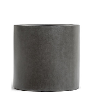 Кашпо TREEZ Effectory Beton цилиндр тёмно-серый бетон