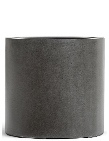 Кашпо TREEZ Effectory Beton цилиндр тёмно-серый бетон