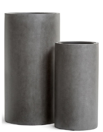 Кашпо TREEZ Effectory Beton высокий цилиндр тёмно-серый бетон Кашпо TREEZ Effectory Beton высокий цилиндр тёмно-серый бетон