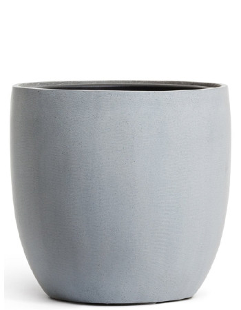 Кашпо TREEZ Effectory Beton оркуглый конус серый ледник