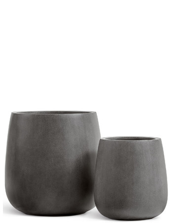 Кашпо TREEZ Effectory Beton чаша тёмно-серый бетон