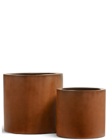 Кашпо TREEZ Effectory Corten Steel цилиндр бархатистая окись Кашпо TREEZ Effectory Corten Steel цилиндр бархатистая окись